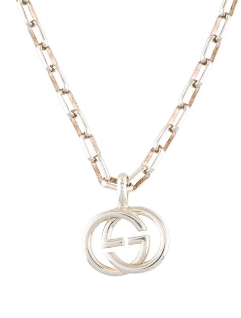 gucci gold floral necklace|Gucci interlocking g necklace gold.